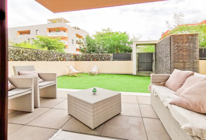 T3 nue de 68m² avec jardin, quartier Ovalie